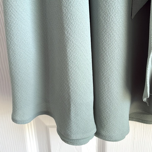 Ralph Lauren Sage Green Midi Dress Size 6 Tie Waist NWT - Picture 7 of 16